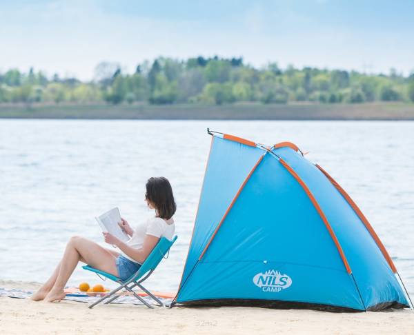 Namiot dla rodziny na plażę i biwak | wersja TURKUSOWA